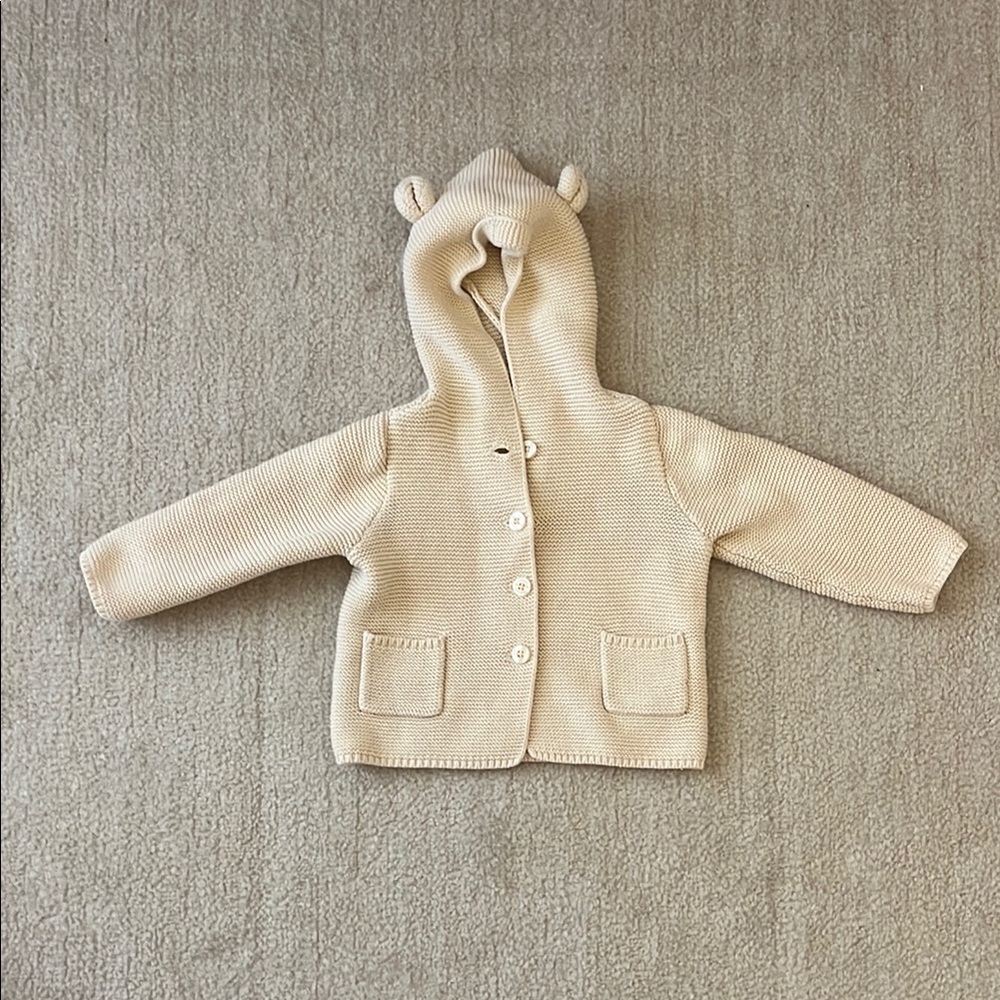 GAP Kids Beige Knit Hoodie